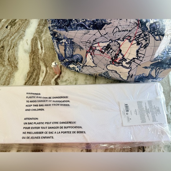 Dior Around the World Raffia Tote Set. Includes Le Baum & LipGlow New SEALED GWP - Picture 11 of 15